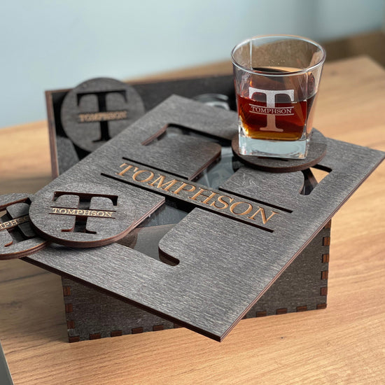 Groomsman Gift | Whiskey Glasses for Groomsmen | Fathers Gift | WEDDING GIFT - GLASS Set | Bourbon Glasses | Christmas GIft | Gift- Glasses