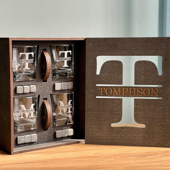 Groomsman Gift | Whiskey Glasses for Groomsmen | Fathers Gift | WEDDING GIFT - GLASS Set | Bourbon Glasses | Christmas GIft | Gift- Glasses