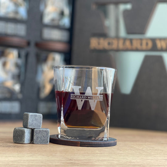 Whiskey Stones Set, Whiskey Glasses Set, Mirror Сover Personalized Gift, Father's Day Gift, Christmas Gift, Wedding Gift for Couple, Glasses