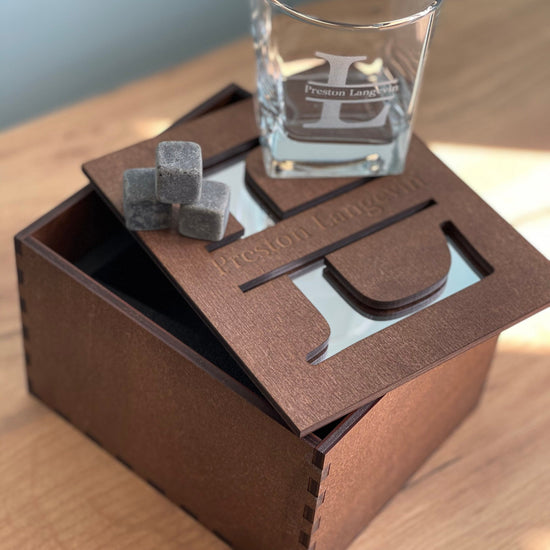 Gift for Him, Whiskey Glasses, Gold Acrylic Cover, Whiskey Stones, Groomsmen Gift, Bestman Gift, Fathers Gift, Bourbon Glasses, Glass Set