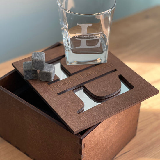 Gift for Him, Whiskey Glasses, Gold Acrylic Cover, Whiskey Stones, Groomsmen Gift, Bestman Gift, Fathers Gift, Bourbon Glasses, Glass Set