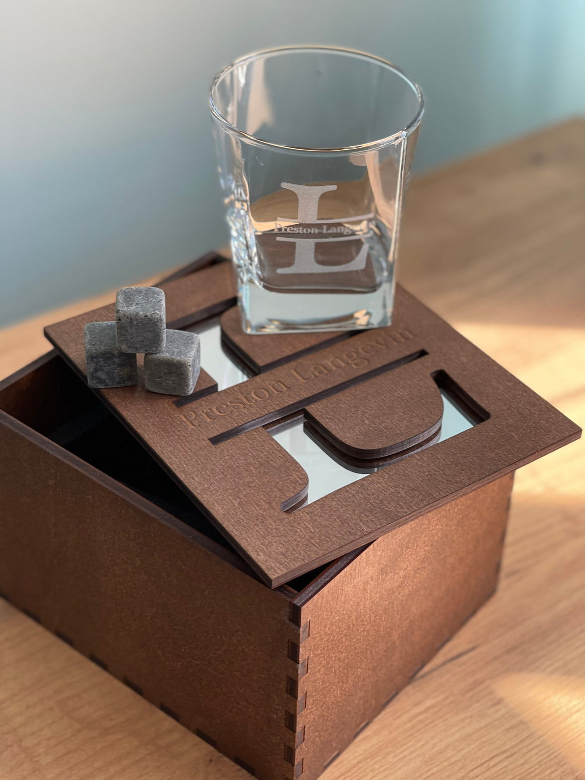 Gift for Him, Whiskey Glasses, Gold Acrylic Cover, Whiskey Stones, Groomsmen Gift, Bestman Gift, Fathers Gift, Bourbon Glasses, Glass Set