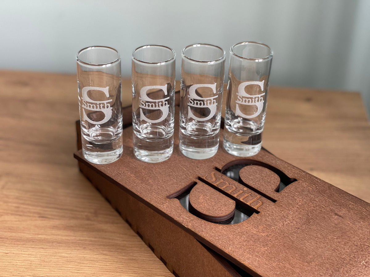 Shot Glasses, Tequila Glasses, Custom Shot Glasses, Vodka Glasses, Personalized Vodka Glass Set, Gift for Father, Christmas Gift, Mans Gift