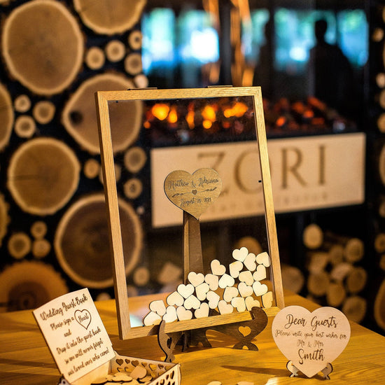 Wedding Guest Book from Top Present For You, Frame Guest Book, Rustic Wedding Guest Book, Rustic Wedding, Drop Box Guest Book, Wedding Decor