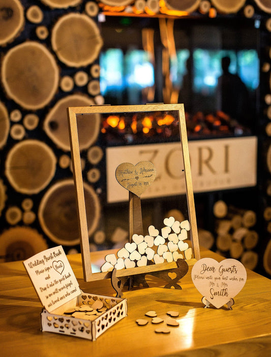 Wedding Guest Book from Top Present For You, Frame Guest Book, Rustic Wedding Guest Book, Rustic Wedding, Drop Box Guest Book, Wedding Decor