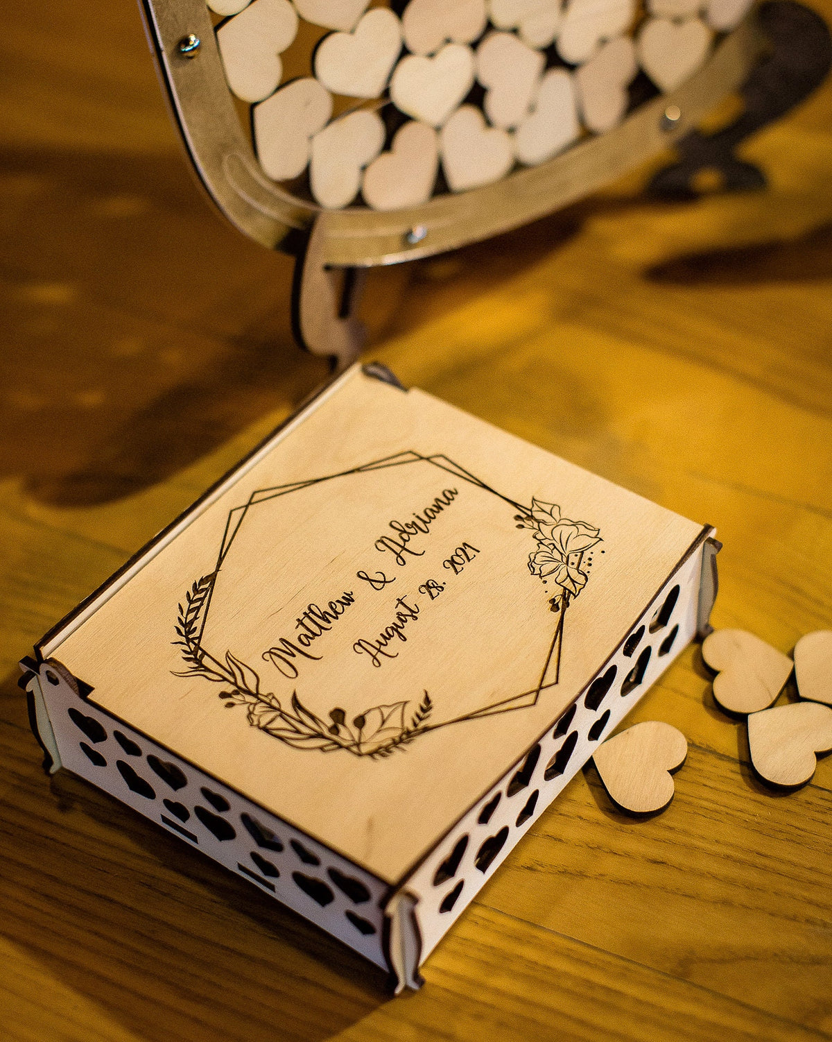 Wedding Guest Book Alternative, Mason Jar Guest Book, Hearts Sign Guest Book, Wedding Decor, Anniversary gift, Mason Jar GuestBook, Drop Box