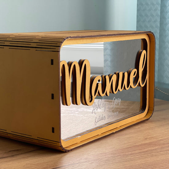 Wedding Cash Gift Box, Personalized Wooden Card Box, Elegant Wedding Money Holder, Custom Wedding Card Box, Wedding Reception Decor