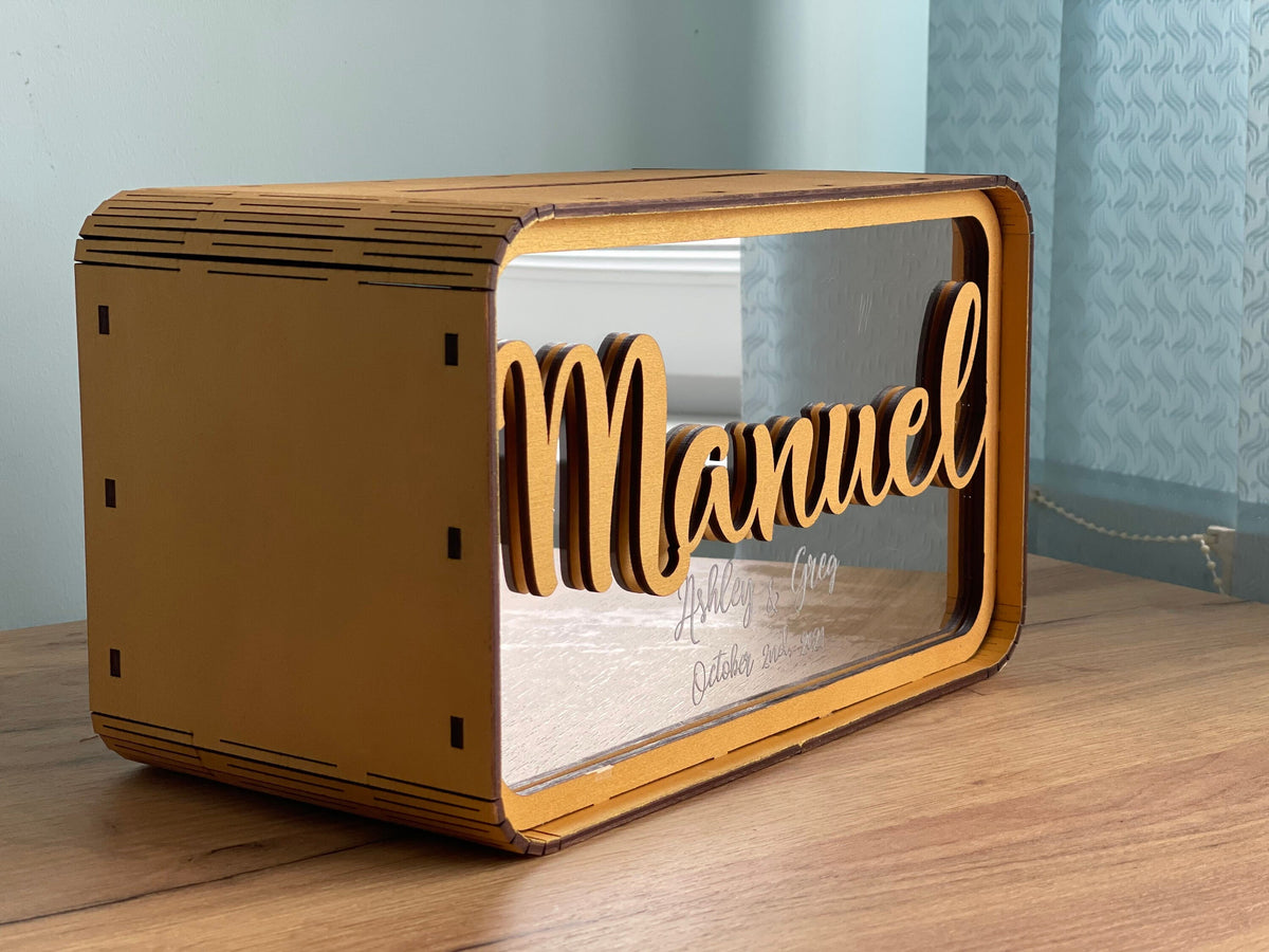 Wedding Cash Gift Box, Personalized Wooden Card Box, Elegant Wedding Money Holder, Custom Wedding Card Box, Wedding Reception Decor