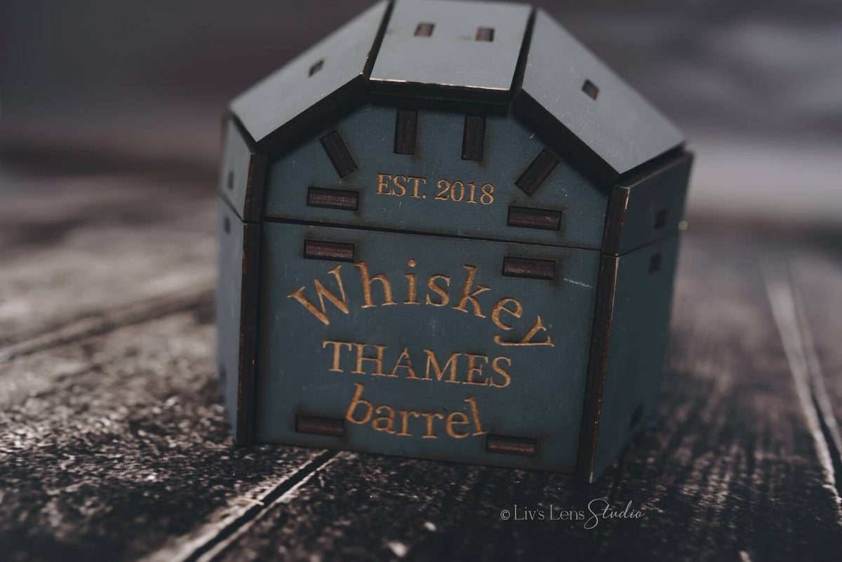 Personalized Whiskey Glass Set, Barrel Gift Box, Engraved Whiskey Glasses, Custom Father's Day Gift, Birthday Gift for Him