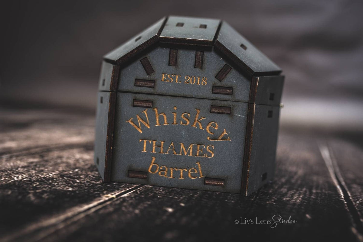 Personalized Whiskey Glass Set, Barrel Gift Box, Engraved Whiskey Glasses, Custom Father's Day Gift, Birthday Gift for Him