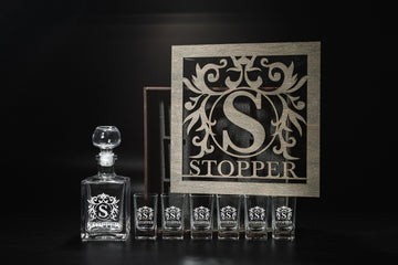 Shot Glasses, Custom Shot Glasses, Tequila Decanter, Tequila Decanter Set, Fathers Gift, Tequila Shots, Tequila Gifts, Bar Accessories, Shot
