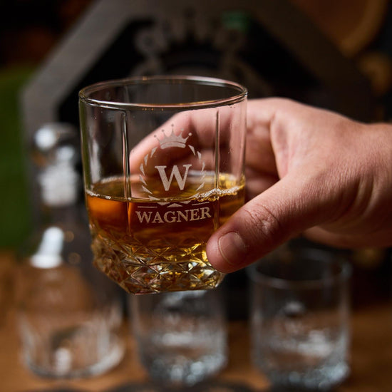 Personalized Whiskey Decanter Set, Custom Engraved Bourbon Gift, Father's Day Whiskey Gift Set, Whiskey Glasses, Christmas Gift, Whiskey Set