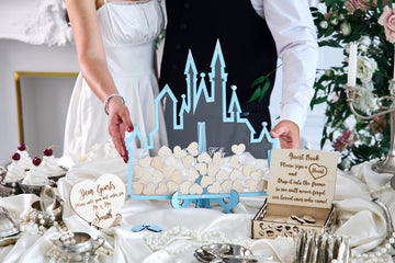 Castle Wedding Guest Book Alternative, Fairytale Guest Book, Personalized Wedding GuestBook, Princess Wedding Decor, Wedding Sign In Book