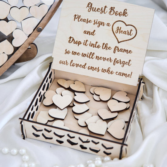 Personalized Letter Wedding Guest Book, Initial Guest Book Alternative, Wooden Wedding Guestbook, Custom Initial Sign In Book