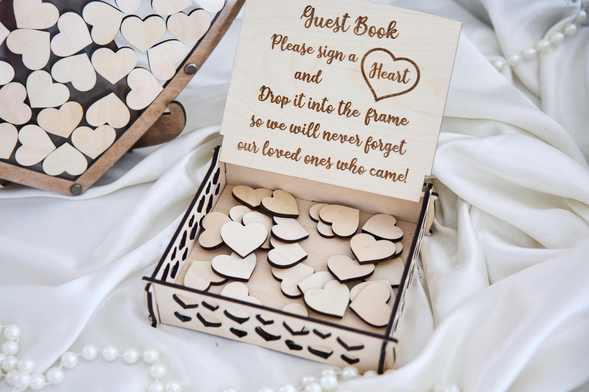 Personalized Letter Wedding Guest Book, Initial Guest Book Alternative, Wooden Wedding Guestbook, Custom Initial Sign In Book