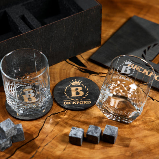 Personalized Whiskey Glass Gift Set, Engraved Whiskey Glasses, Whiskey Gift for Dad, Husband, Birthday, Anniversary, Christmas Gift