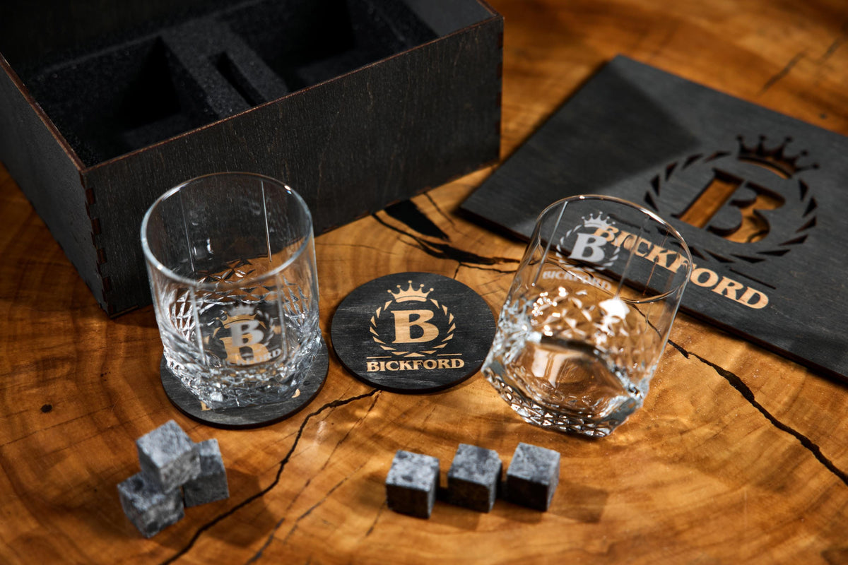Personalized Whiskey Glass Gift Set, Engraved Whiskey Glasses, Whiskey Gift for Dad, Husband, Birthday, Anniversary, Christmas Gift