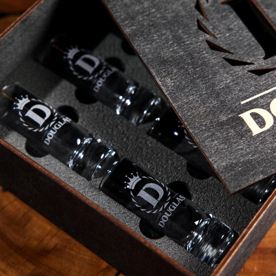 Personalized Shot Glass Set, Engraved Shot Glasses, Custom Shot Glass Gift, Whiskey Gift for Him, Groomsmen Gift, Gift for Dad