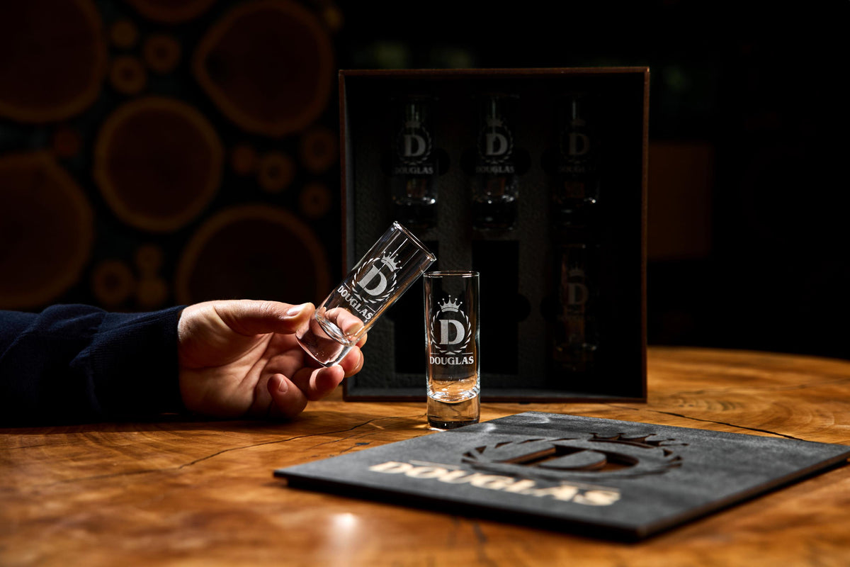 Personalized Shot Glass Set, Engraved Shot Glasses, Custom Shot Glass Gift, Whiskey Gift for Him, Groomsmen Gift, Gift for Dad