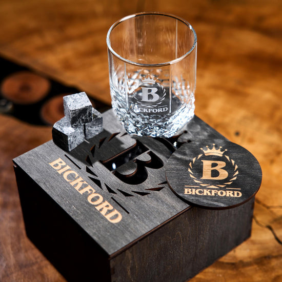 Personalized Whiskey Glass Gift Set, Engraved Whiskey Glasses, Whiskey Gift for Dad, Husband, Birthday, Anniversary, Christmas Gift