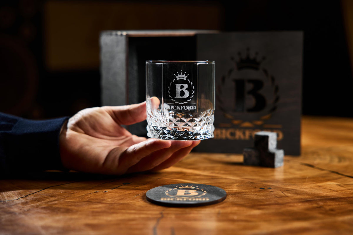 Personalized Whiskey Glass Gift Set, Engraved Whiskey Glasses, Whiskey Gift for Dad, Husband, Birthday, Anniversary, Christmas Gift