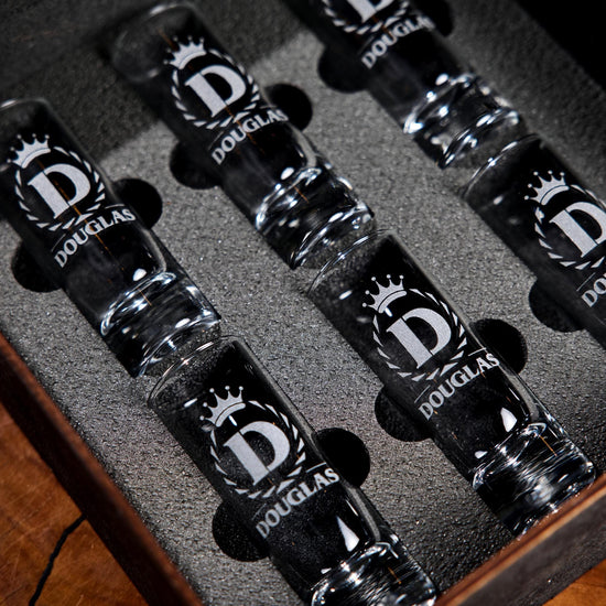 Personalized Shot Glass Set, Engraved Shot Glasses, Custom Shot Glass Gift, Whiskey Gift for Him, Groomsmen Gift, Gift for Dad