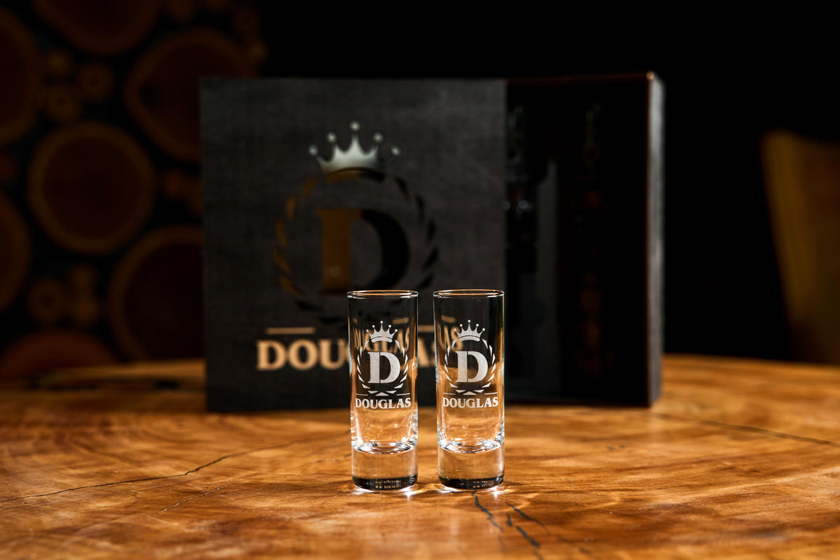 Personalized Shot Glass Set, Engraved Shot Glasses, Custom Shot Glass Gift, Whiskey Gift for Him, Groomsmen Gift, Gift for Dad