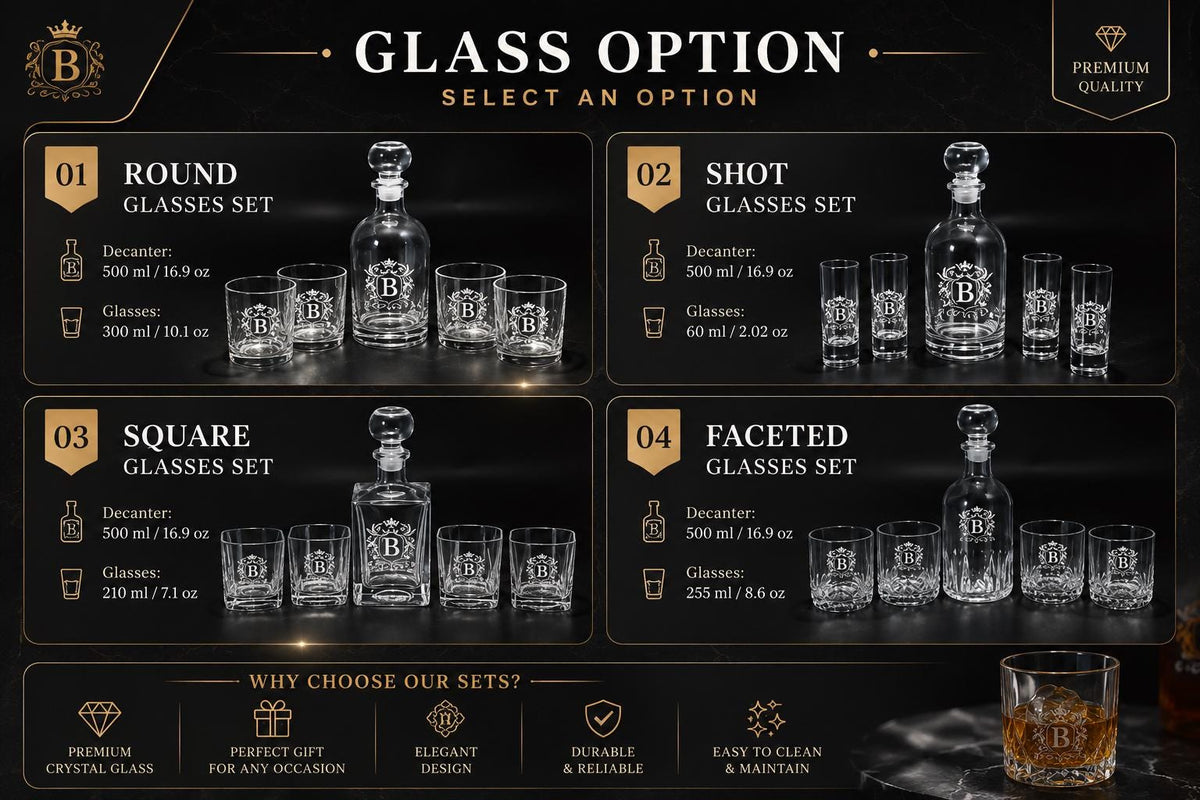 Personalized Whiskey Decanter Set, Custom Engraved Bourbon Gift, Father's Day Whiskey Gift Set, Whiskey Glasses, Christmas Gift, Whiskey Set